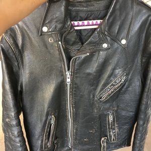 Leather Biker Jacket.